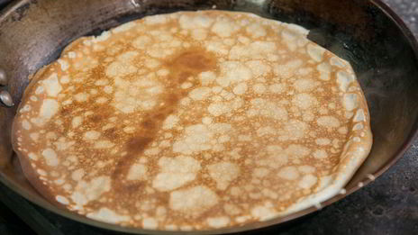 блины с семгой