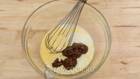 блины с шоколадно-ореховой пастой