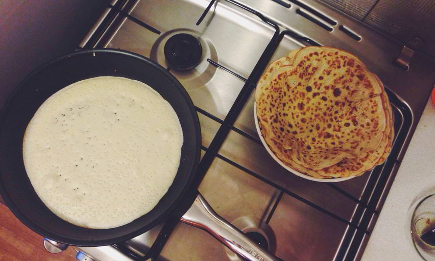 Рецепт блины с содой на кефире