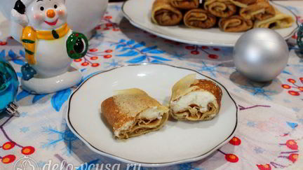 Блины с творогом