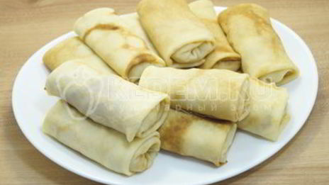 фаршированные блины с курицей и грибами