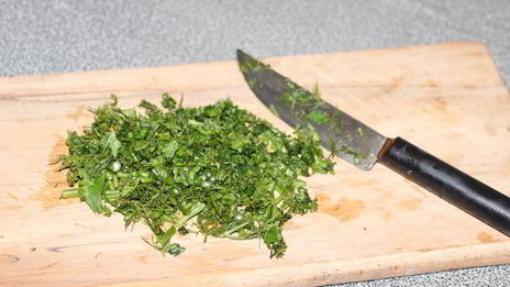 голландские блинчики с сыром и зеленью