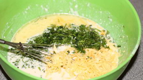 голландские блинчики с сыром и зеленью