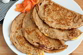 Гречневые блинчики с яйцом