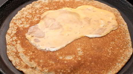 гречневые блинчики с яйцом