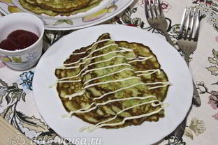 Кабачковые блины на кефире