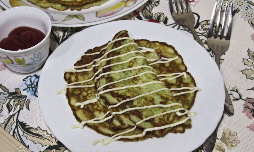 Рецепт кабачковые блины на кефире