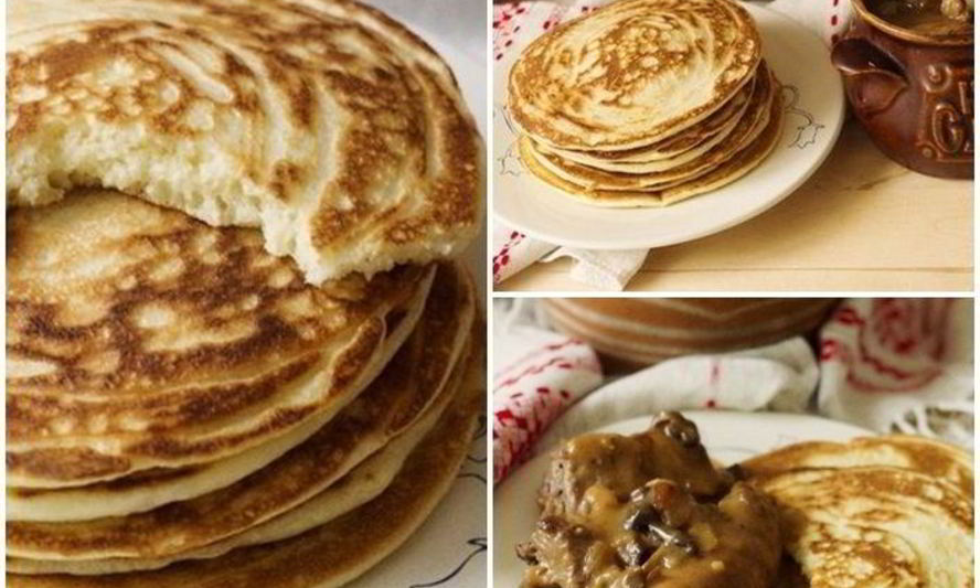 Рецепт мачанка — блины с мясной подливой