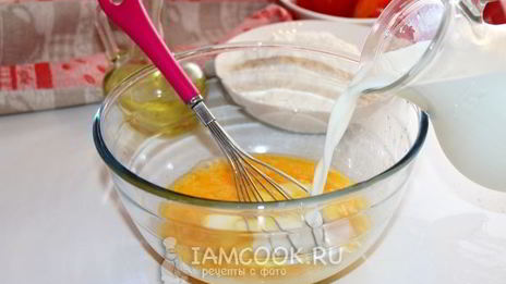 панкейки с хурмой и маком