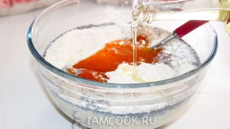 панкейки с хурмой и маком