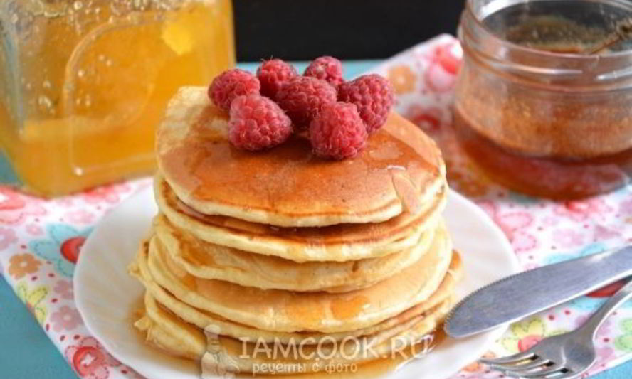 Рецепт панкейки с медом и корицей