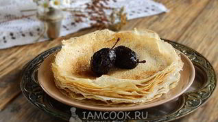 Постные блины на минералке