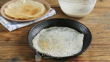 постные блины на минералке