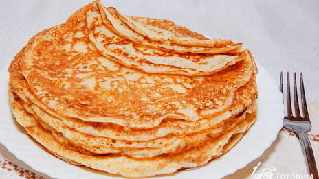 русские дрожжевые блины