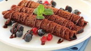 Шоколадные блинчики на молоке