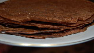 Шоколадные блины к Масленице