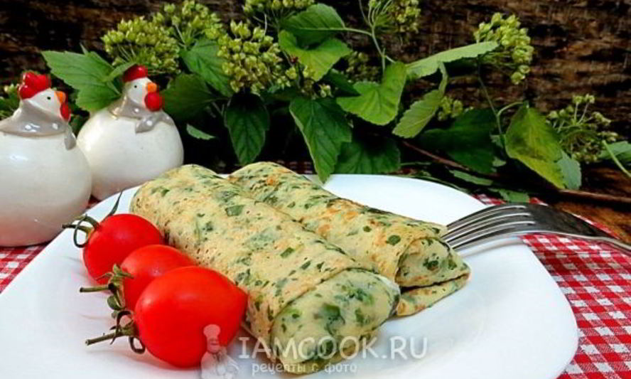 Рецепт шпинатные блины с печенью