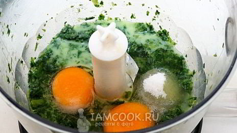 шпинатные блины с печенью