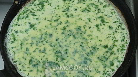 шпинатные блины с печенью