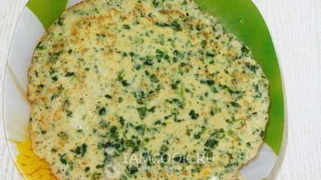 шпинатные блины с печенью