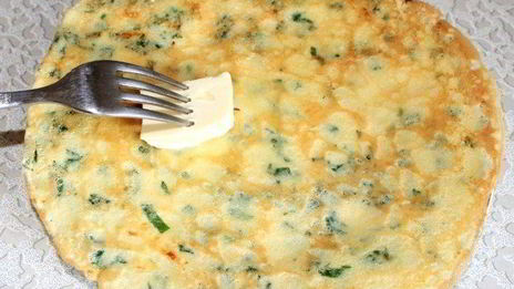 сырные блинчики с петрушкой