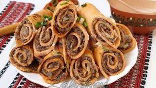 Томатные вкусные блинчики