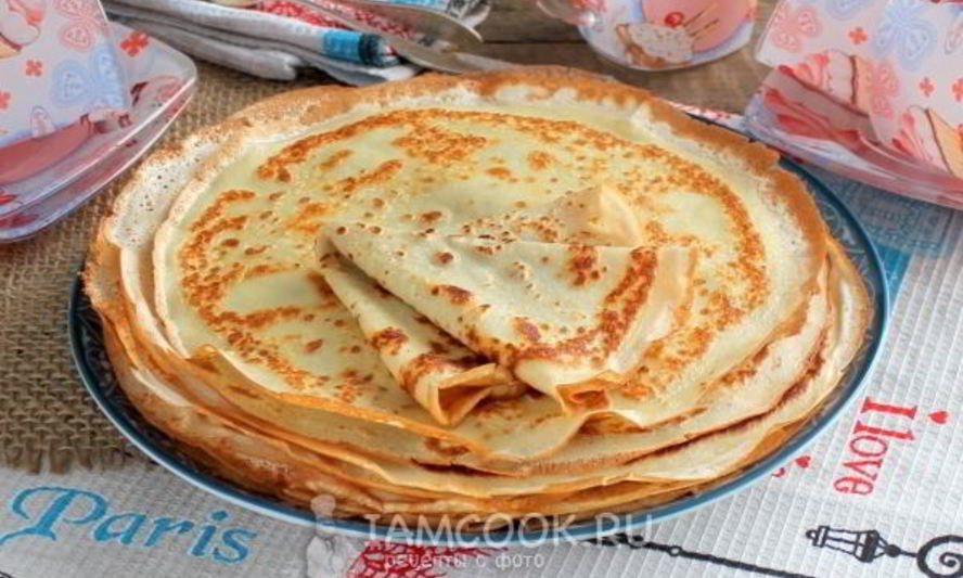 Рецепт тонкие блинчики