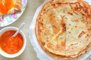 Тонкие блины на кефире