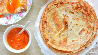 Тонкие блины на кефире