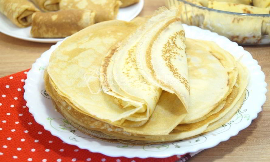 Рецепт тонкие блины на молоке