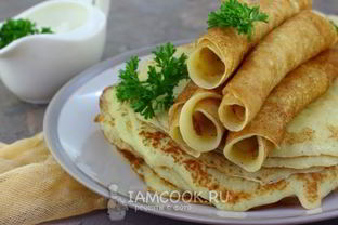 Тонкие картофельные блины