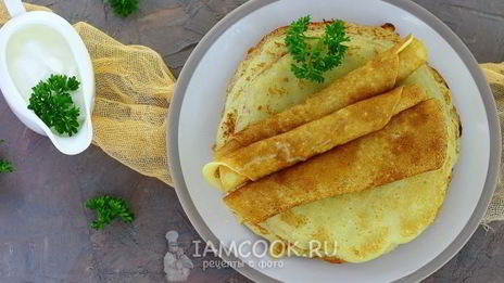 тонкие картофельные блины