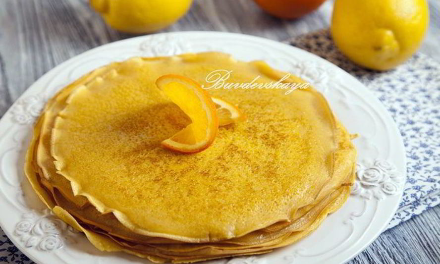 Рецепт тыквенно-лимонные блины