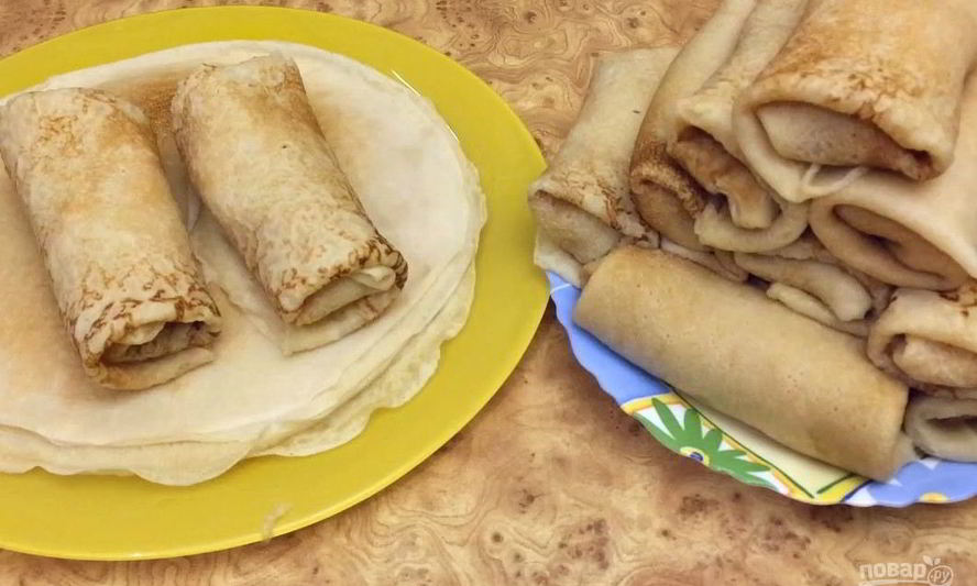 Рецепт вкусные блинчики на воде