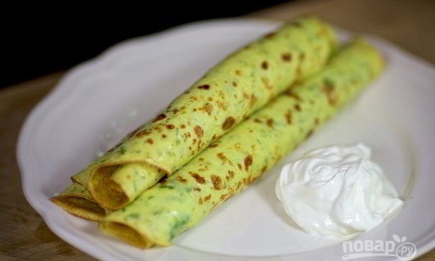 Рецепт воздушные блинчики из кабачков с зеленью