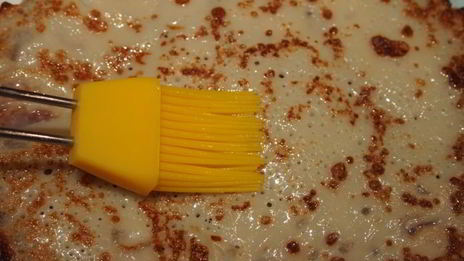 заварные блинчики с творогом и малиной