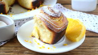 Апельсиновые булочки, ароматные и воздушные