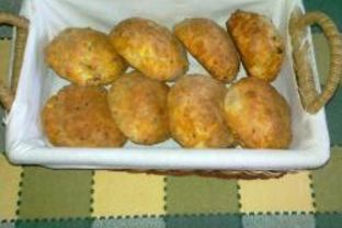 Булочки c сыром и беконом