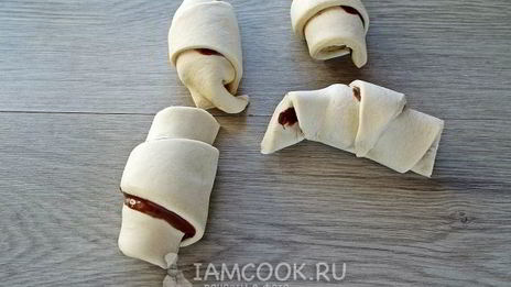 булочки с бананом и шоколадом