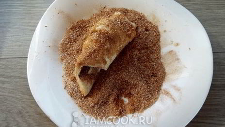 булочки с бананом и шоколадом