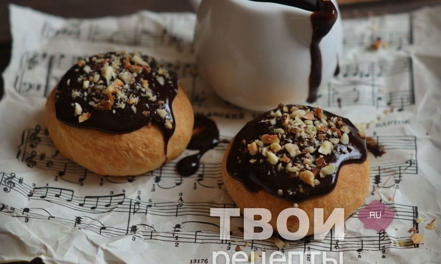 Рецепт булочки с глазурью