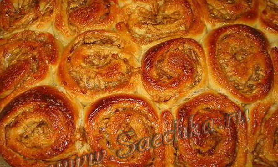 Рецепт булочек с яблоками