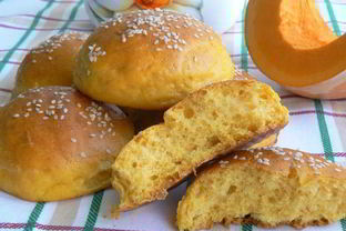 Булочки тыквенно-творожные