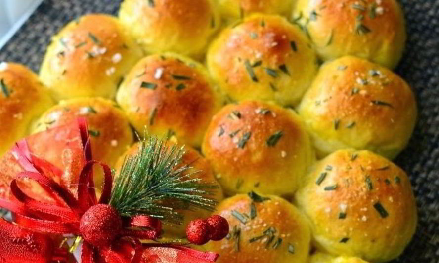 Рецепт булочки в виде елки