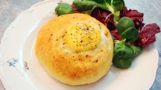 Быстрые булочки к чаю с яйцом