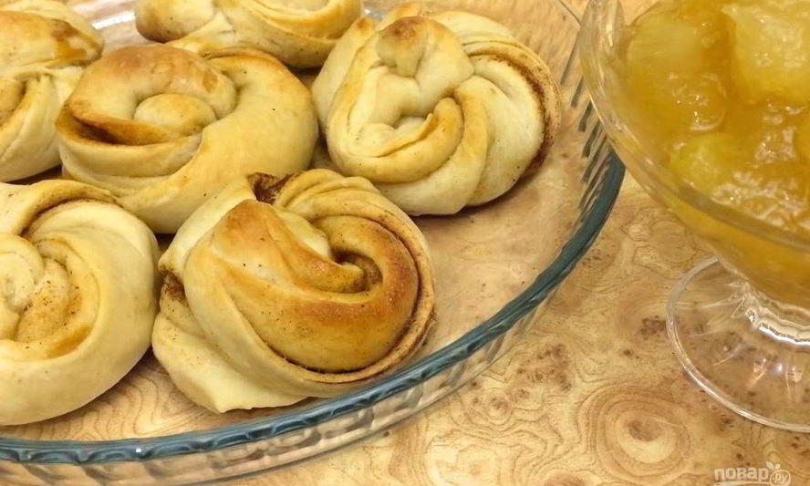Рецепт мягкие сливочные булочки с корицей