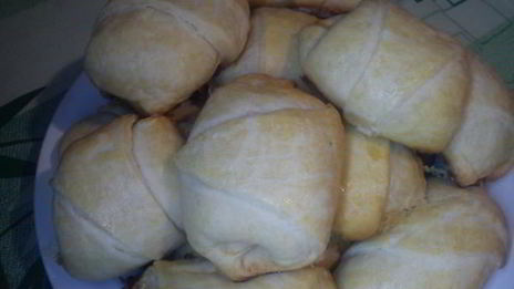 слоеные булочки с творогом