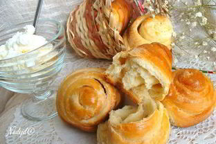 Творожно-йогуртовые булочки Спиральки