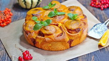 тыквенные булочки с корицей