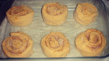 тыквенные булочки с миндалем и корицей